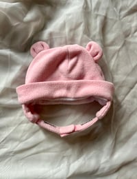 Image 2 of Bear Ears Lined Chin Strap Hat