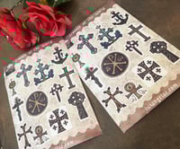 Image 1 of Crosses of the World sticker sheet