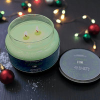 Image 6 of Winter Fir Holiday Candle | Fresh Evergreen Glow | Christmas Tree Scented Soy Wax Candle