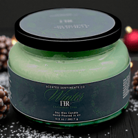 Image 2 of Winter Fir Holiday Candle | Fresh Evergreen Glow | Christmas Tree Scented Soy Wax Candle