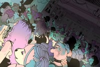 dog rave 14 x 9 print 