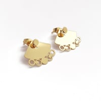 Image 1 of Bijou d'oreille Ear jacket dessous d'oreille Moon phase