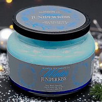 Image 8 of Winter Juniper Kiss Holiday Candle | Frosted Romance Flame | Frosted Juniper Scented Soy Wax Candle