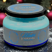 Image 10 of Winter Juniper Kiss Holiday Candle | Frosted Romance Flame | Frosted Juniper Scented Soy Wax Candle