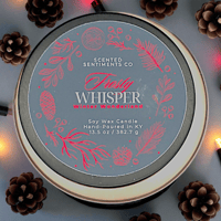 Image 3 of Frosty Whisper Holiday Candle | Calm Winter Glow | Winter Wonderland Scented Soy Wax Candle  