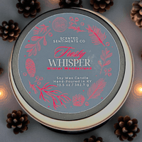 Image 5 of Frosty Whisper Holiday Candle | Calm Winter Glow | Winter Wonderland Scented Soy Wax Candle  