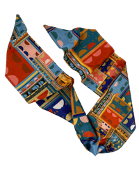 Image 3 of City City Blue Scarf