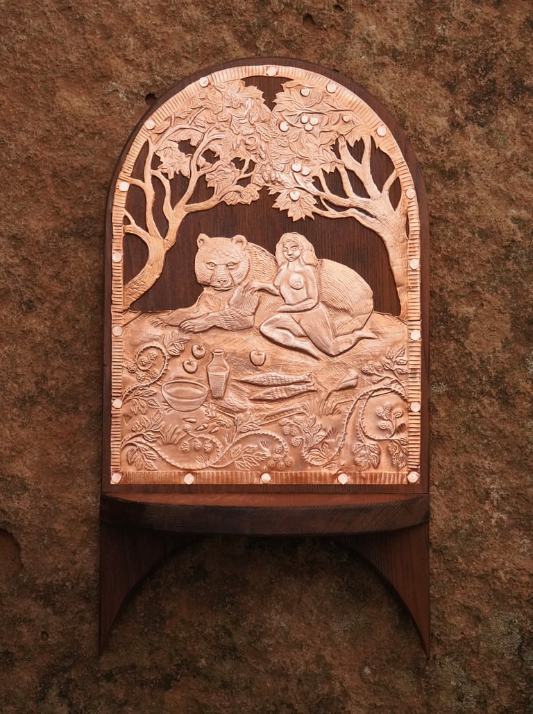 The Woman Who Married a Bear Sconce