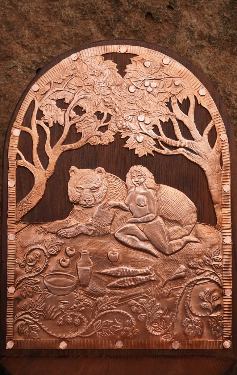 The Woman Who Married a Bear Sconce Image 2