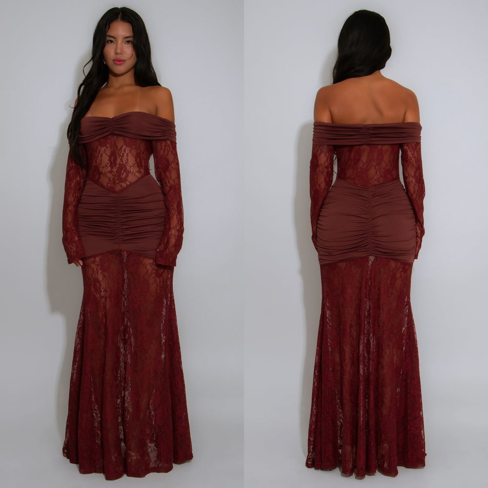 Image of SOPHIE DRESS-wine