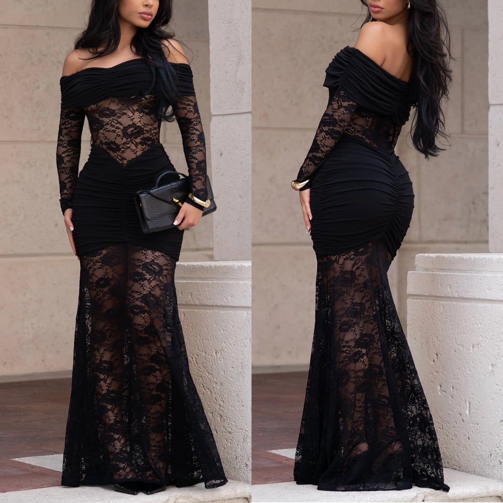 Image of SOPHIE DRESS-black