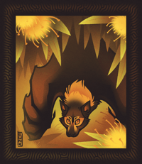 Image 2 of Sticker Club Leftovers - Spectacled Flying Fox