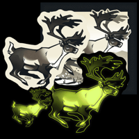 Image 1 of Sticker Club Leftovers - Caribou