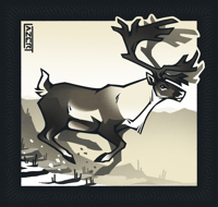 Image 2 of Sticker Club Leftovers - Caribou