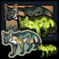 Image 1 of Sticker Club Leftovers - Crab-Eating Fox