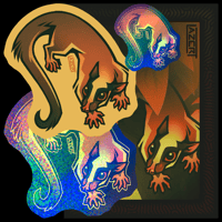 Image 1 of Sticker Club Leftovers - Bushy-Tailed Opossum