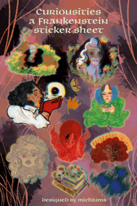 Image 2 of frankenstein sticker sheet