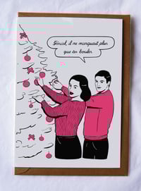 Génial, il ne manquait plus que tes boules.