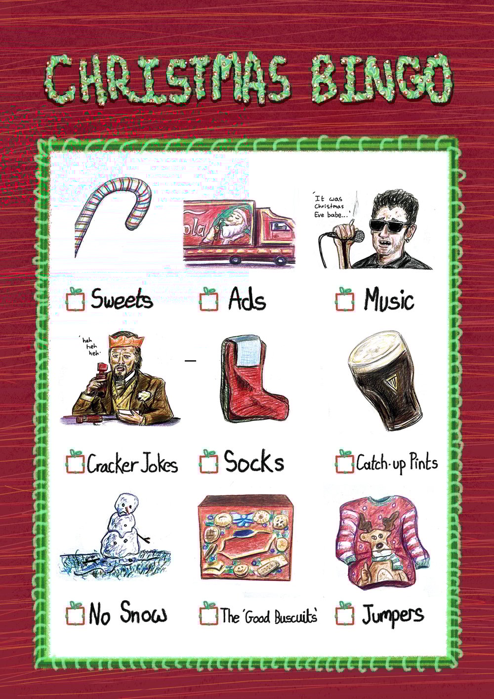 Christmas Bingo Cards [x3 Pack]