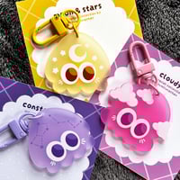 Image 2 of Cloudy Acrylic Charm・Sleepy Squids Collection