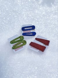 Image 1 of Glitter hairclip duo