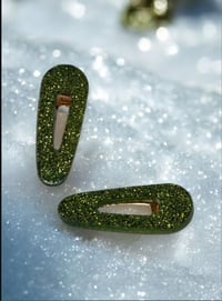 Image 2 of Glitter hairclip duo