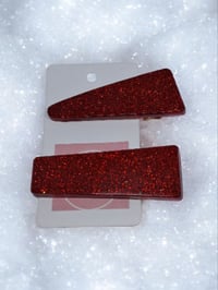 Image 3 of Glitter hairclip duo