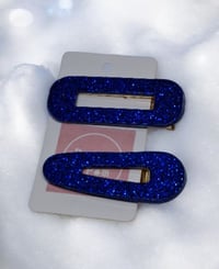 Image 4 of Glitter hairclip duo