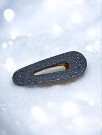 Image 2 of Glitter silver hairclip trio