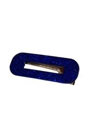 Image 4 of Glitter royal blue hairclip trio