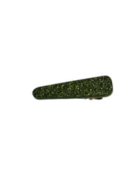 Image 4 of Glitter green hairclip trio