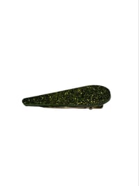 Image 5 of Glitter green hairclip trio