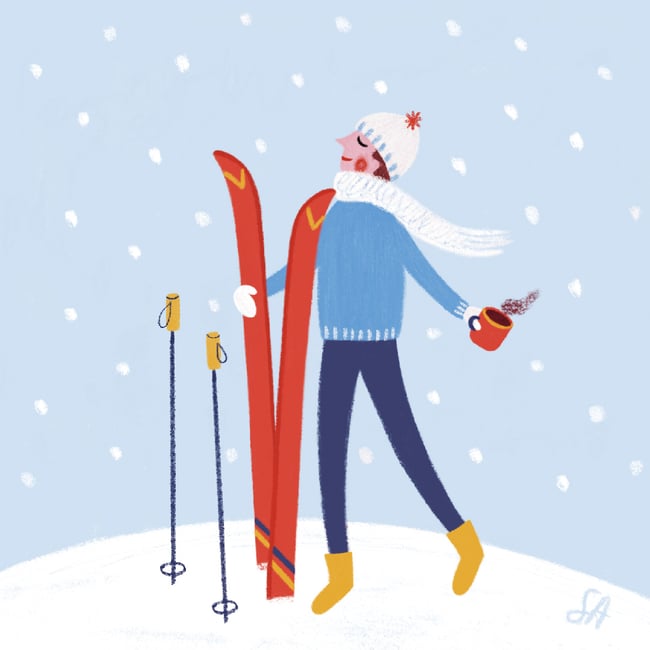 Collection de Noël 2025 : le skieur 