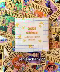 Oops stickers! 5 random pirate stickers pack 