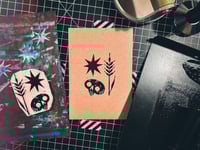 HARVEST SKULL 4.5x6.5 Block Print