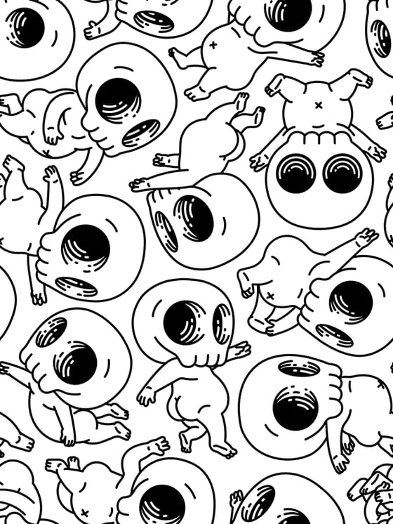 Image of Skully Wallpaper (White)