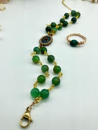 Image 1 of Rococo Green Agate Bracelet 