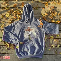 Image 2 of Navy ARTOVERPAIN "It is FINISHED" Hoodie 