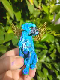 Image 1 of Teal Aqua Male Boxer Angel 