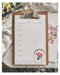Image 2 of Birth Month Flowers Weekly Planner - Perpetual Calendar 