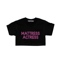 Image 1 of MATTRESS ACTRESS RHINESTONE CROP-TOP