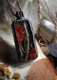 Image 1 of Ribcage and Floral Pendant