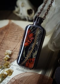 Image 4 of Ribcage and Floral Pendant