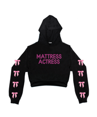Image 2 of MATTRESS ACTRESS RHINESTONE CROPPED HOODIE