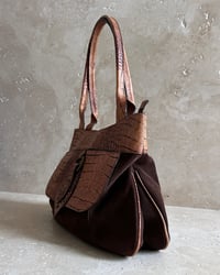 Image 4 of ITALIAN SUEDE LEAF BAG