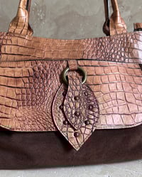 Image 3 of ITALIAN SUEDE LEAF BAG