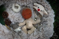 Image 4 of Rudy- 8  inch Reindeer Baby Doll