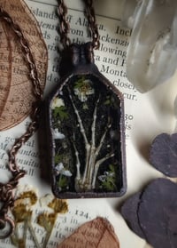 Image 2 of Lizard Claw and Floral Pendant