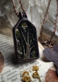 Image 3 of Lizard Claw and Floral Pendant