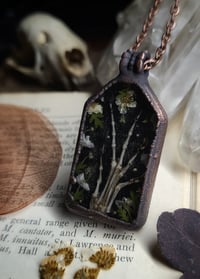 Image 4 of Lizard Claw and Floral Pendant